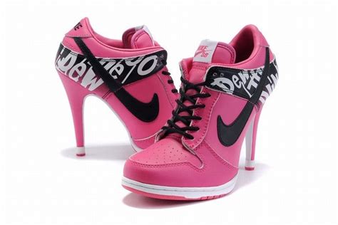 nike high heels pink|nike high heel sneakers pictures.